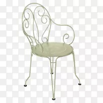 餐桌花园家具椅-绿色扶手椅
