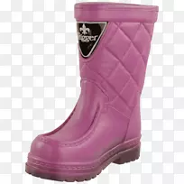 雪靴鞋粉红色m步行靴