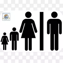 男女公厕标志-厕所