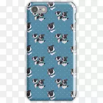 手机配件动物绿松石手机iPhone-波士顿猎犬