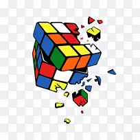 印花t恤Sheldon Cooper Rubik的立方体T恤