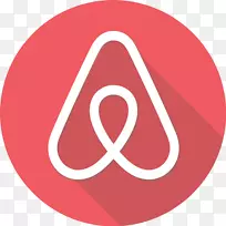 Airbnb租赁物业商业电脑图标-床和早餐