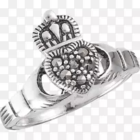 银闪锌矿首饰克拉达格戒指体首饰克拉达格戒指