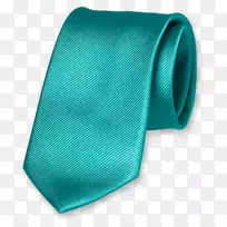 领带、丝绸、青绿色机织织物.领结