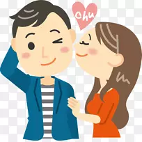 2月14日儿童剪贴画-吻和说