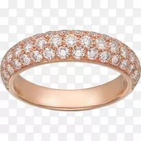 结婚戒指卡地亚钻石克拉戒指
