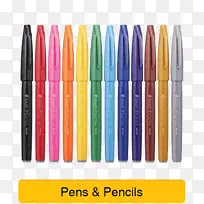 圆珠笔，五彩笔，触笔，手笔，笔笔