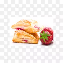 丹麦糕点酥皮糕点古巴糕点樱桃派草莓-草莓
