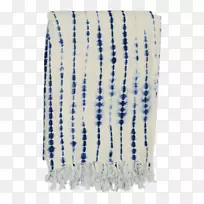 羊毛石硼绳靛蓝毛毯绳