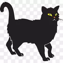 黑猫柴郡猫剪贴画