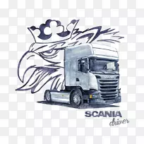 Scania ab汽车贴纸车