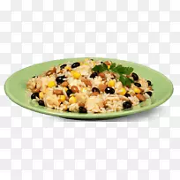米饭和豆类素食料理海南鸡米墨西哥菜鸡肉