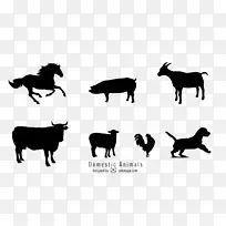 牛、马、猪、羊