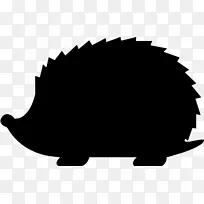 小刺猬剪影剪贴画刺猬