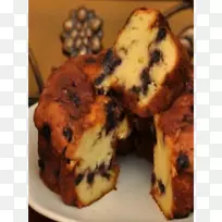 松饼斑点迪克烘焙巧克力片咖啡蛋糕-蓝莓