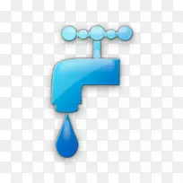 自来水计算机图标供水.水
