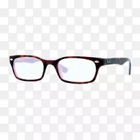 射线禁令禁止眼镜射线禁令rx 2180 v眼镜太阳镜-哈瓦那棕