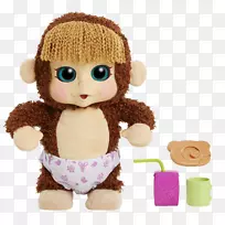 猩猩、猴、婴儿、毛绒玩具和可爱玩具-猩猩