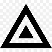 可编程恒温器标志.三角形形状