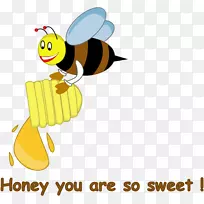蜜蜂真正的朋友剪贴画-蜜蜂