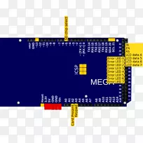 微控制器电子显示设备输入/输出字体板引脚