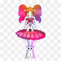 粉红m小丑服装传奇生物动画-小丑