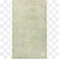 绿色羊毛地毯长方形结地毯