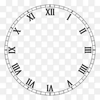 钟面罗马数字时钟运动.罗马数字