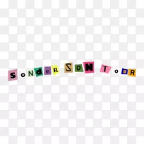 Sonder Son品牌文字徽标贴纸-贴图