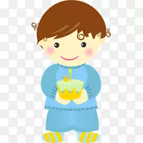 生日幼儿剪贴画-生日