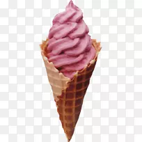 冰淇淋圆锥形圣代冰淇淋蛋糕-冰淇淋