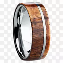 镶嵌结婚戒指钛环碳化钨结婚戒指