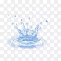 水的电解蓝色液态水