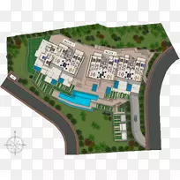 马贝拉广场规划公寓城市设计-场地规划