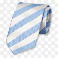领带、蓝色丝绸、白提花编织.缎子