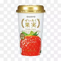 草莓可饮用酸奶ohayo乳制品酸奶水果草莓饮料