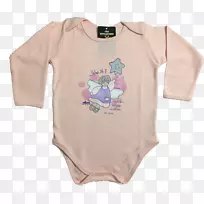 婴儿及幼童单件t恤袖粉红色m体装t恤