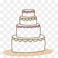 蛋糕装饰婚礼仪式供应剪贴画蛋糕