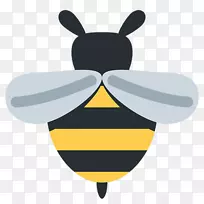 西方蜜蜂表情符号保持蜜蜂皇后-蜜蜂