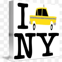 纽约t恤我喜欢纽约印刷-纽约出租车