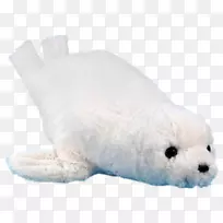 北极熊毛绒玩具&可爱玩具竖琴海豹毛绒玩具