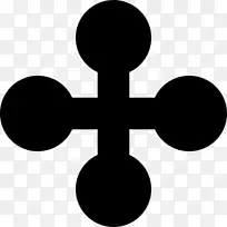 圣彼得·特克泰克的十字六曲字象征意义-符号
