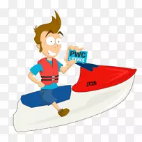 个人水艇划船许可证船