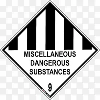 危险货物类别9杂项化学物质生物危害