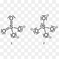 形式电荷Lewis结构硫酸盐亚硫酸盐离子-乌皮戈德堡