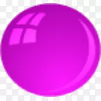 紫紫色蓝色剪贴画-红色泡泡