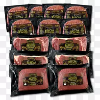 弗罗蒂尔天然肉制品，LLC汉堡，培根肉干-水牛汉堡