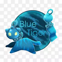 海洋绿松石蓝虎