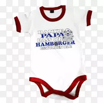 婴儿及幼童一件体恤紧固件袖扣紧固件T恤