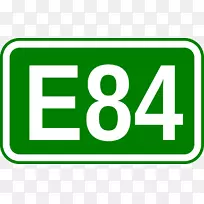 欧洲路线e85欧洲路线E80欧洲路线E52 claipėda
